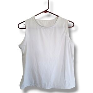 White Athletic Tank Top